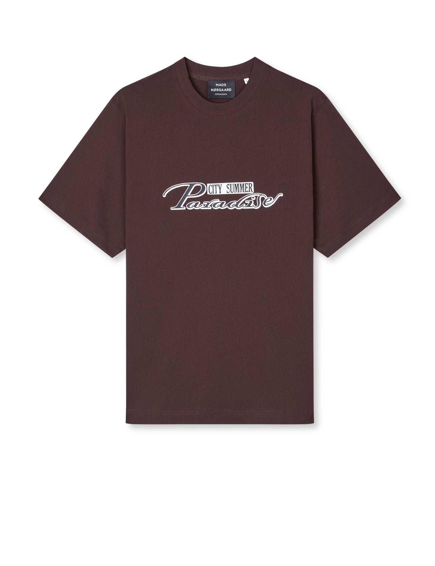 Cotton Jersey Frode Paradise Tee, Chicory Coffee