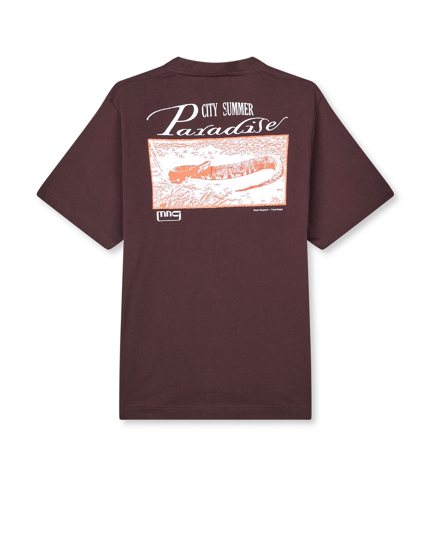 Cotton Jersey Frode Paradise Tee, Chicory Coffee