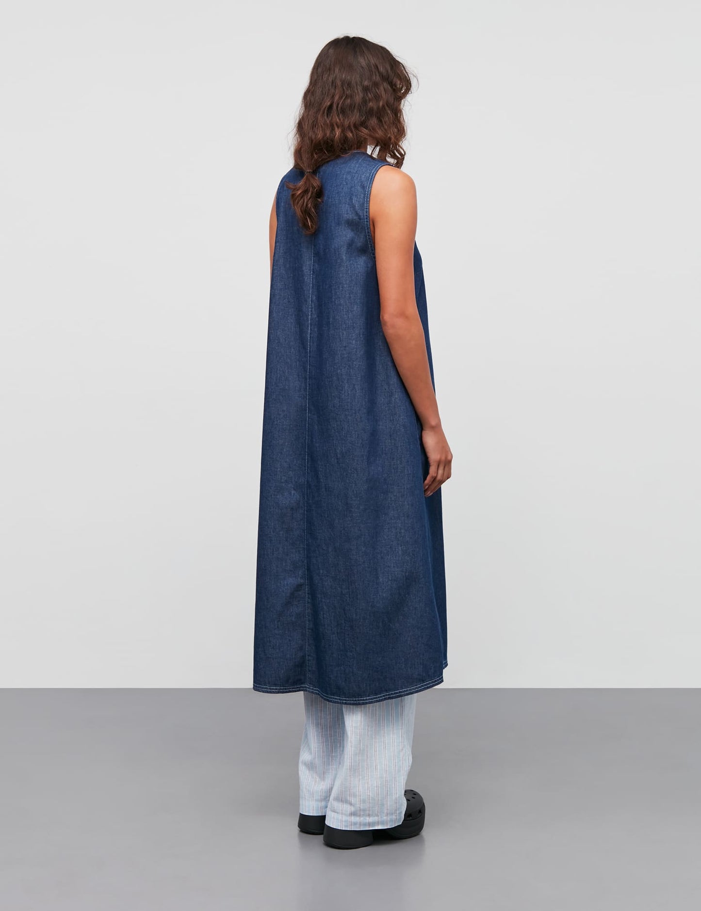 Air Denim Pauline Dress, Dark Blue Denim