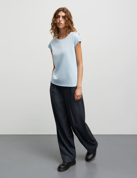 Fine Jersey Teasy Tee FAV, Cashmere Blue