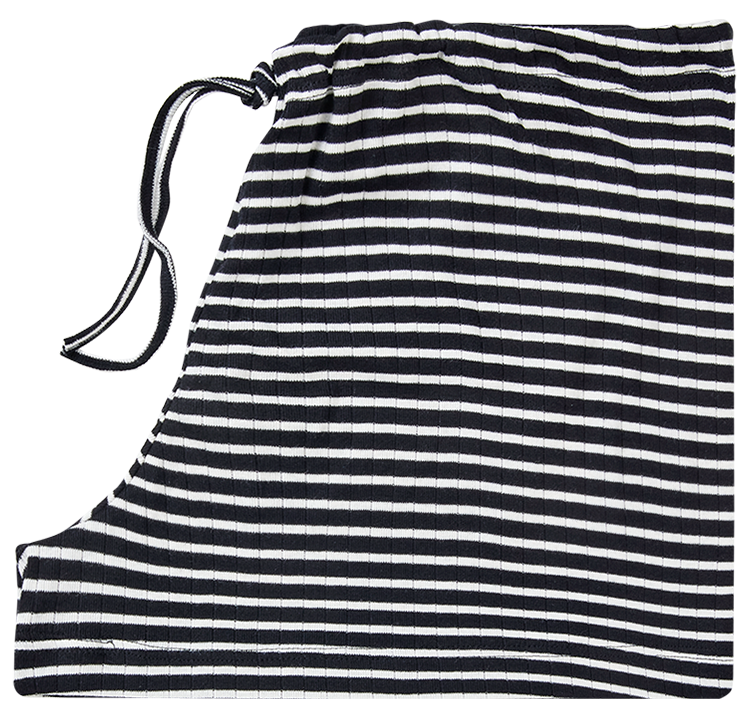 NPS Nova Shorts NPS Stripes, Black/Ecru