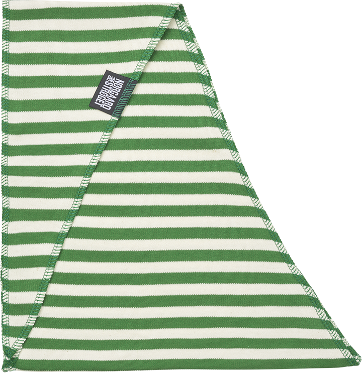 NPS Scarf Triangle, Green/Ecru