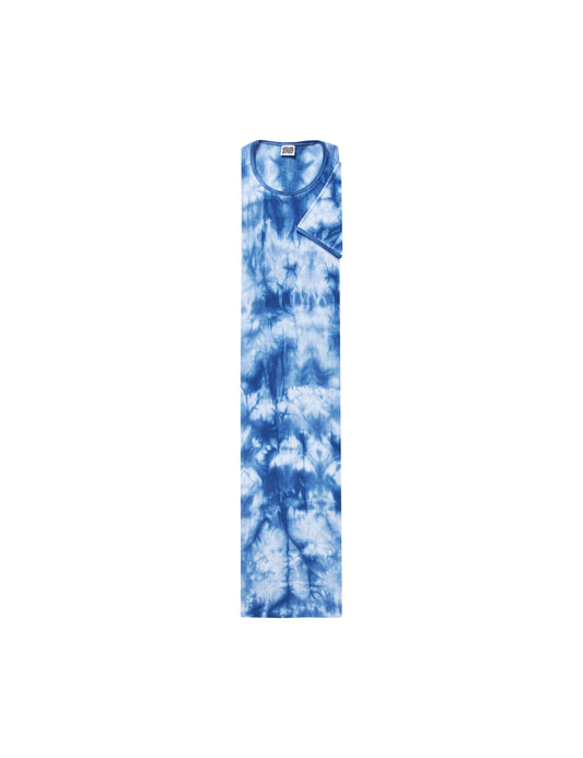 NPS John Dress Short Sleeve Tie Dye, Klein