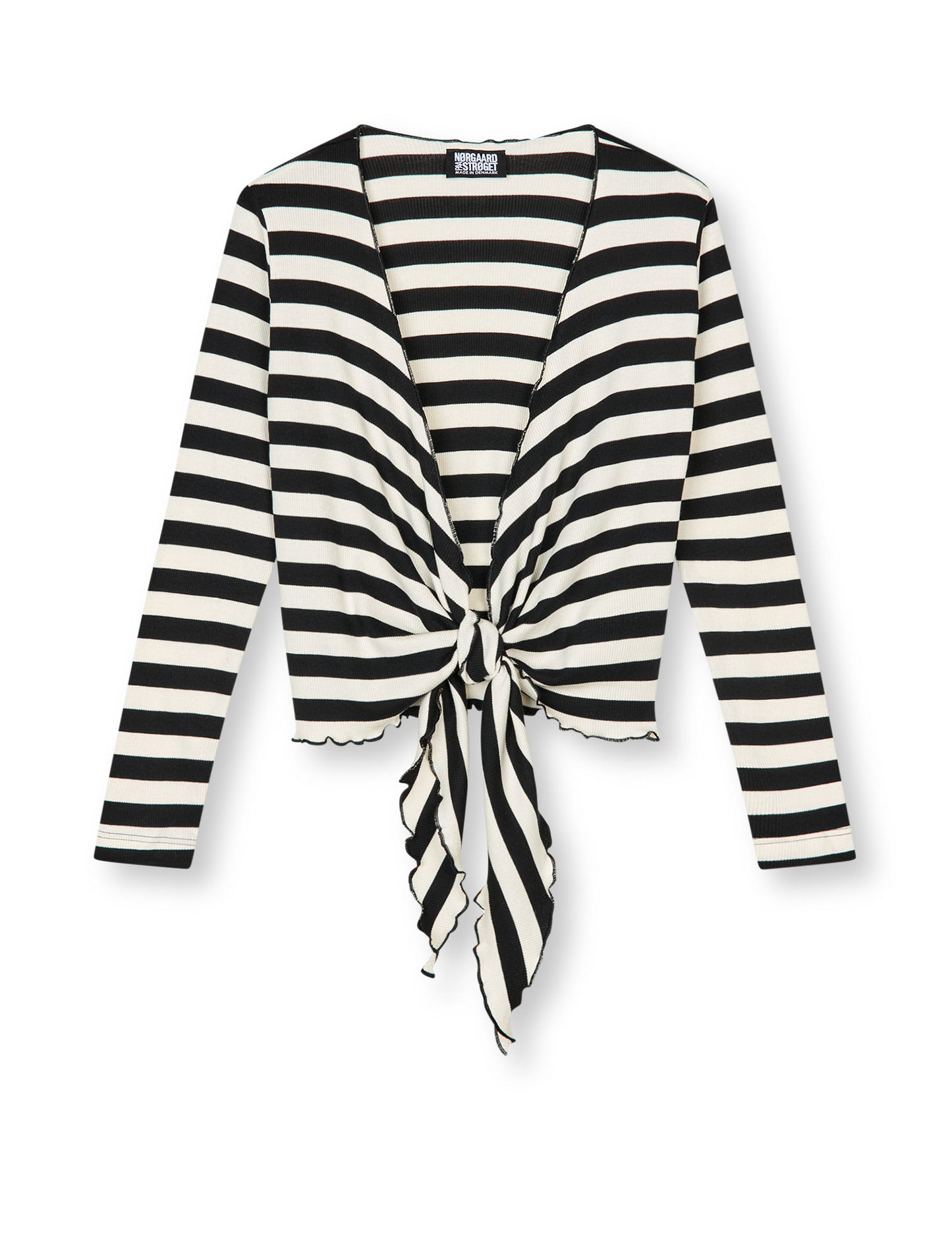 NPS Wrap Top Stripe, Black/Ecru