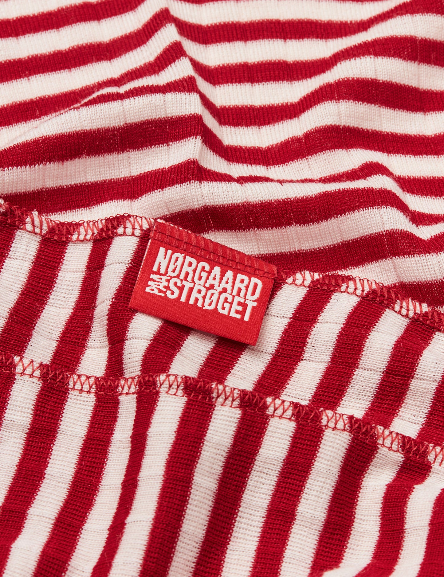 NPS Scarf Wool, Red/Ecru