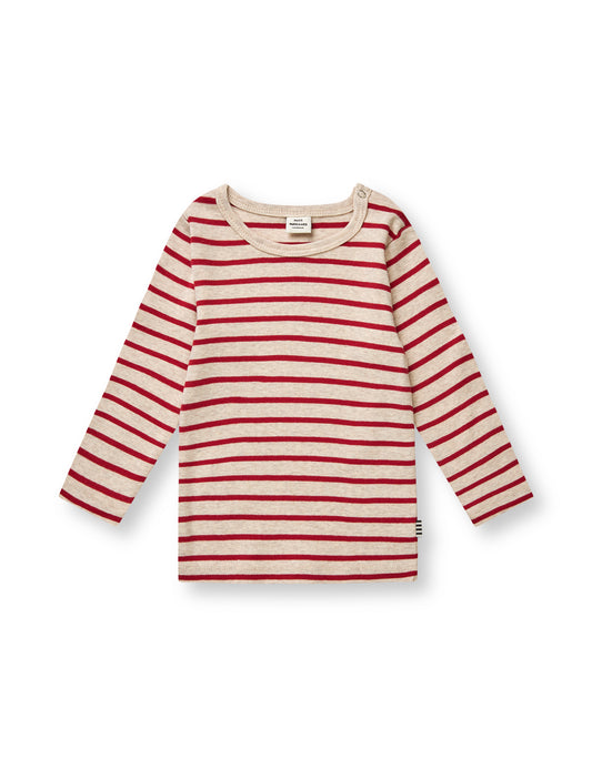 Soft Striped Rib Tobinino, Red / Nature Mel