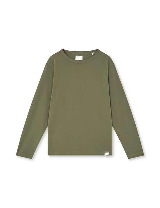 Fine Jersey Thorlino L/S Tee FAV, Army