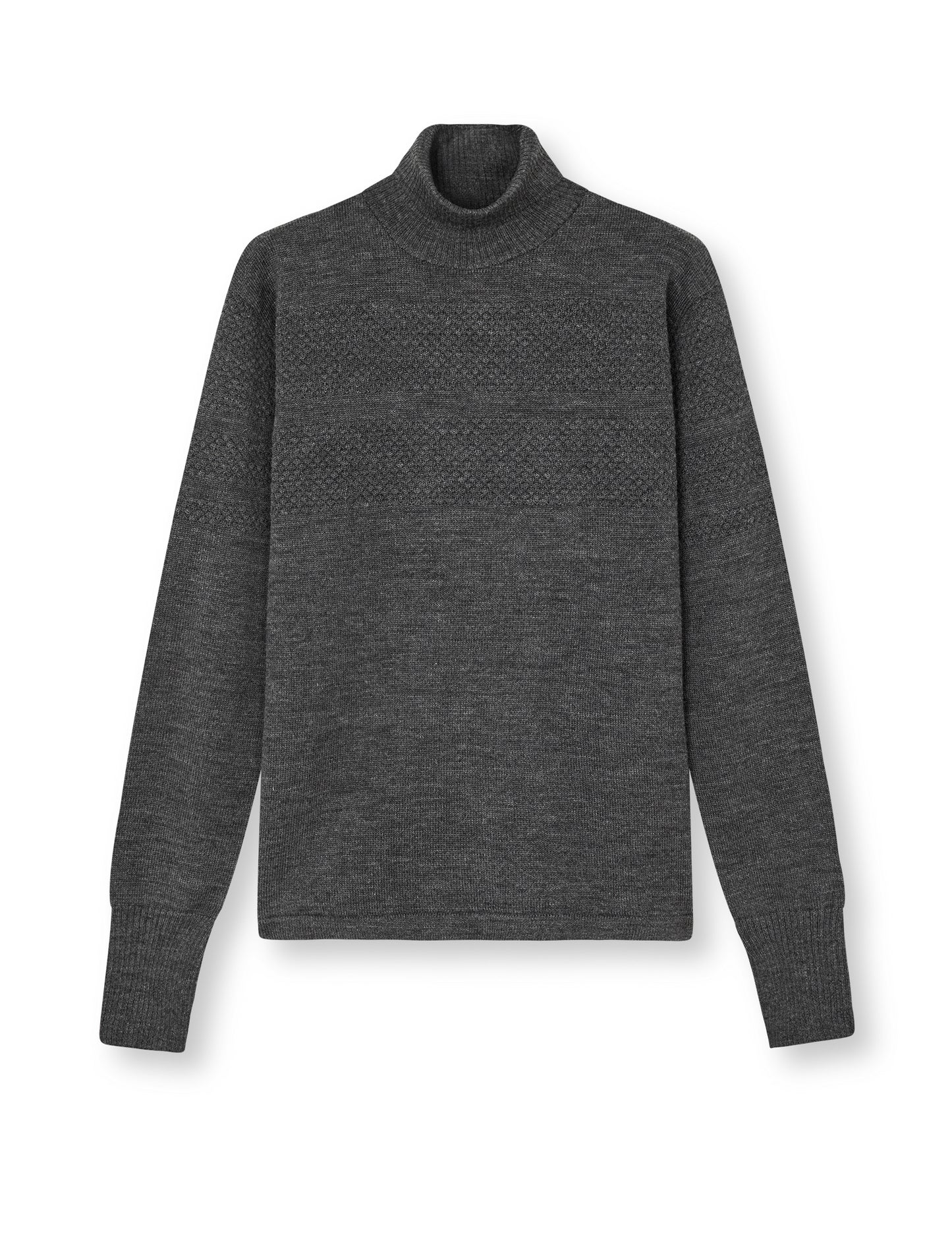 Wool Klemens Knit, Charcoal Melange