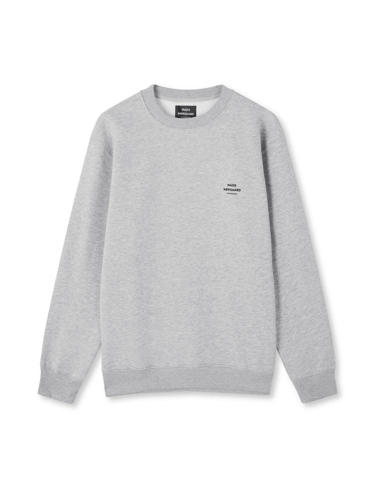 Standard Crew Logo Sweat, Grey Melange