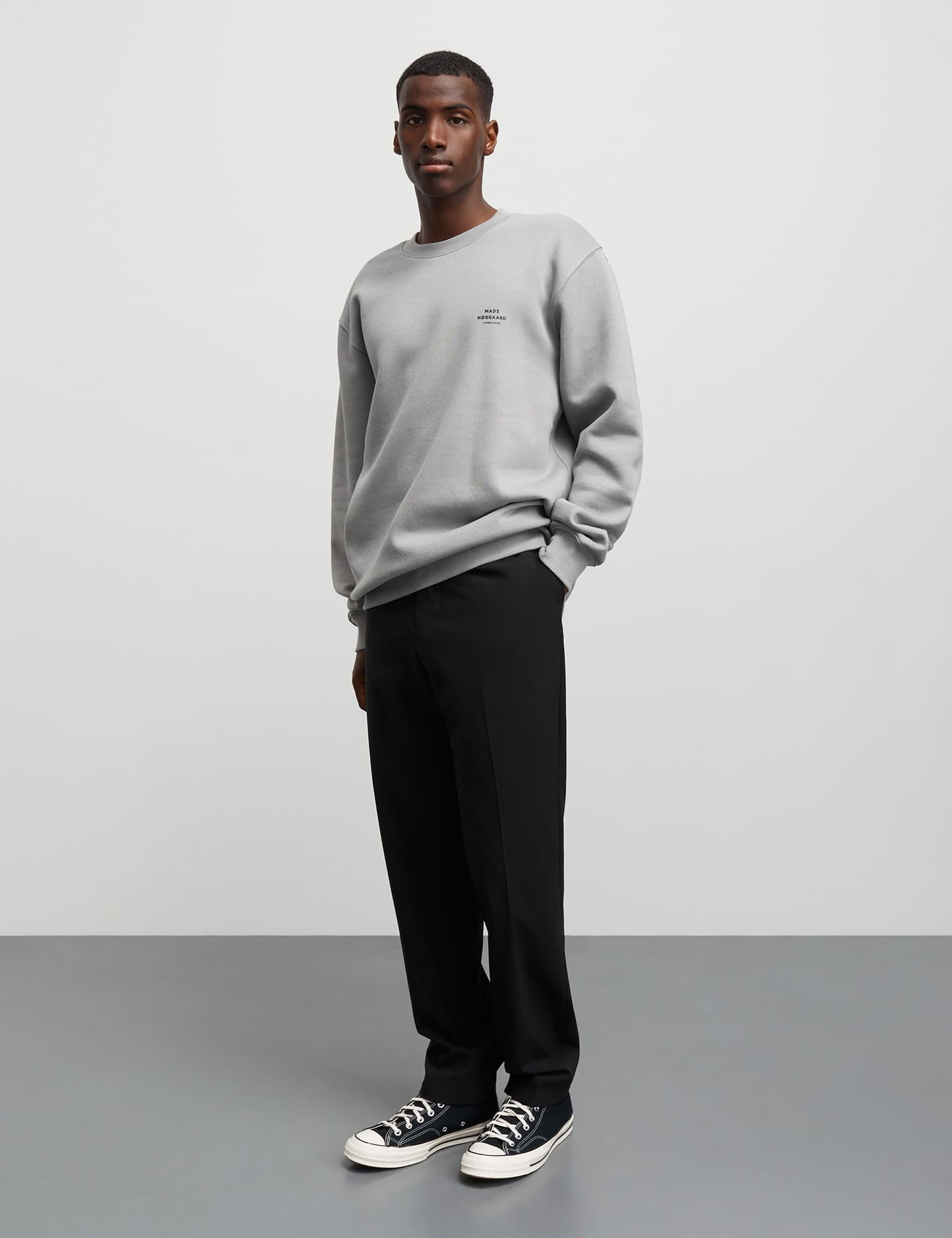 Standard Crew Logo Sweat, Moon Mist