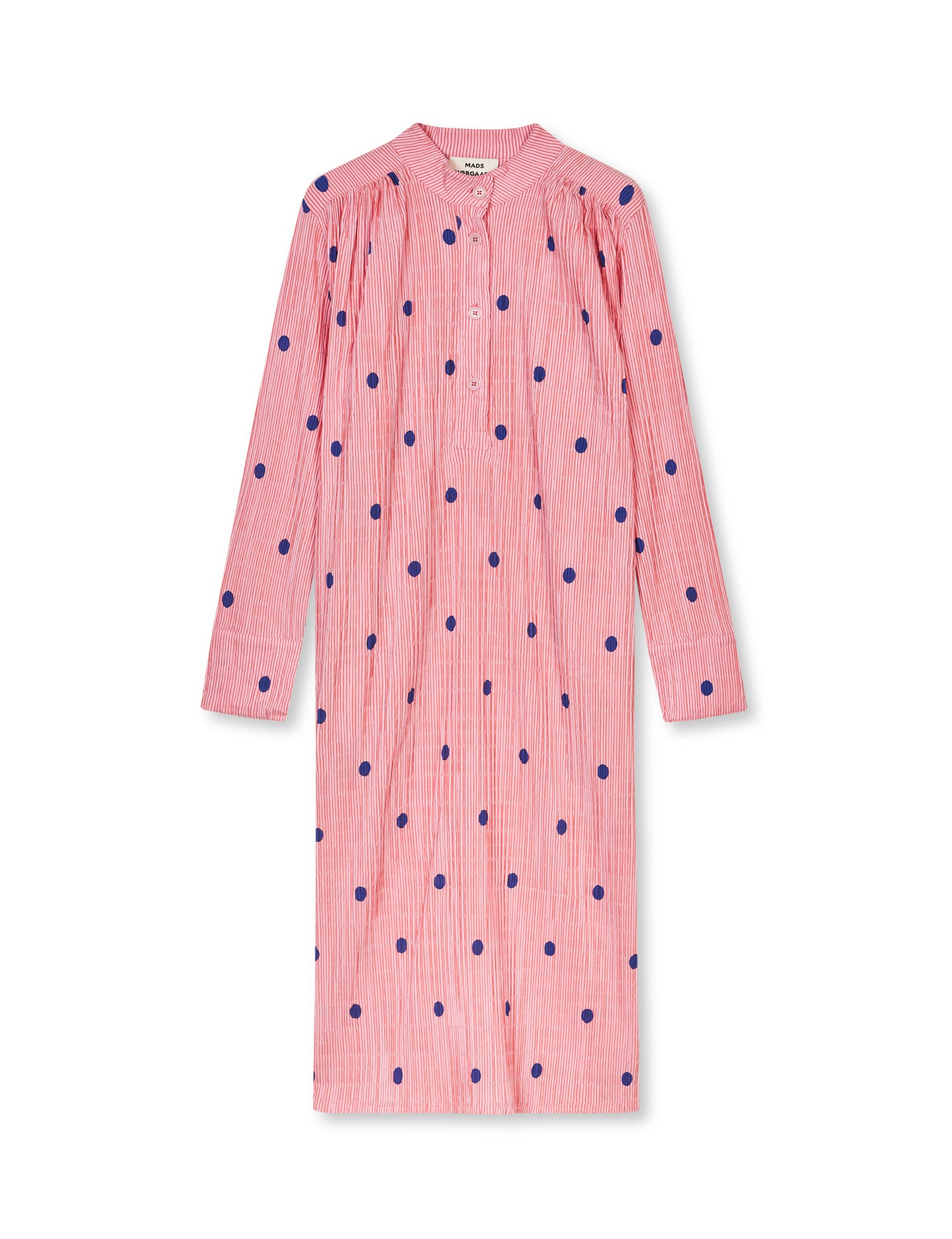 Crinckle Pop Eva Dress AOP, Dot AOP/Candy Pink