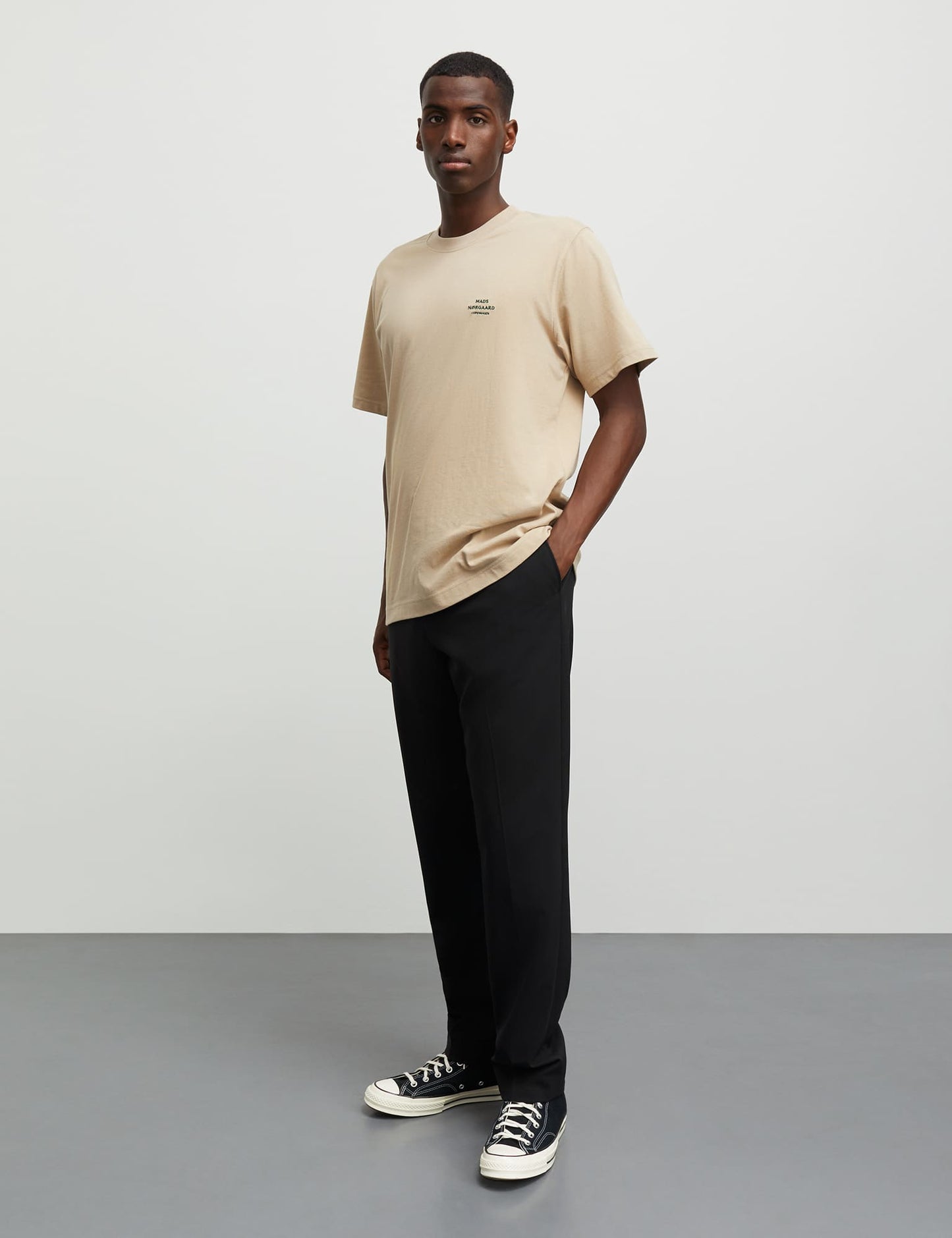 Cotton Jersey Frode Emb Logo Tee, Trench Coat