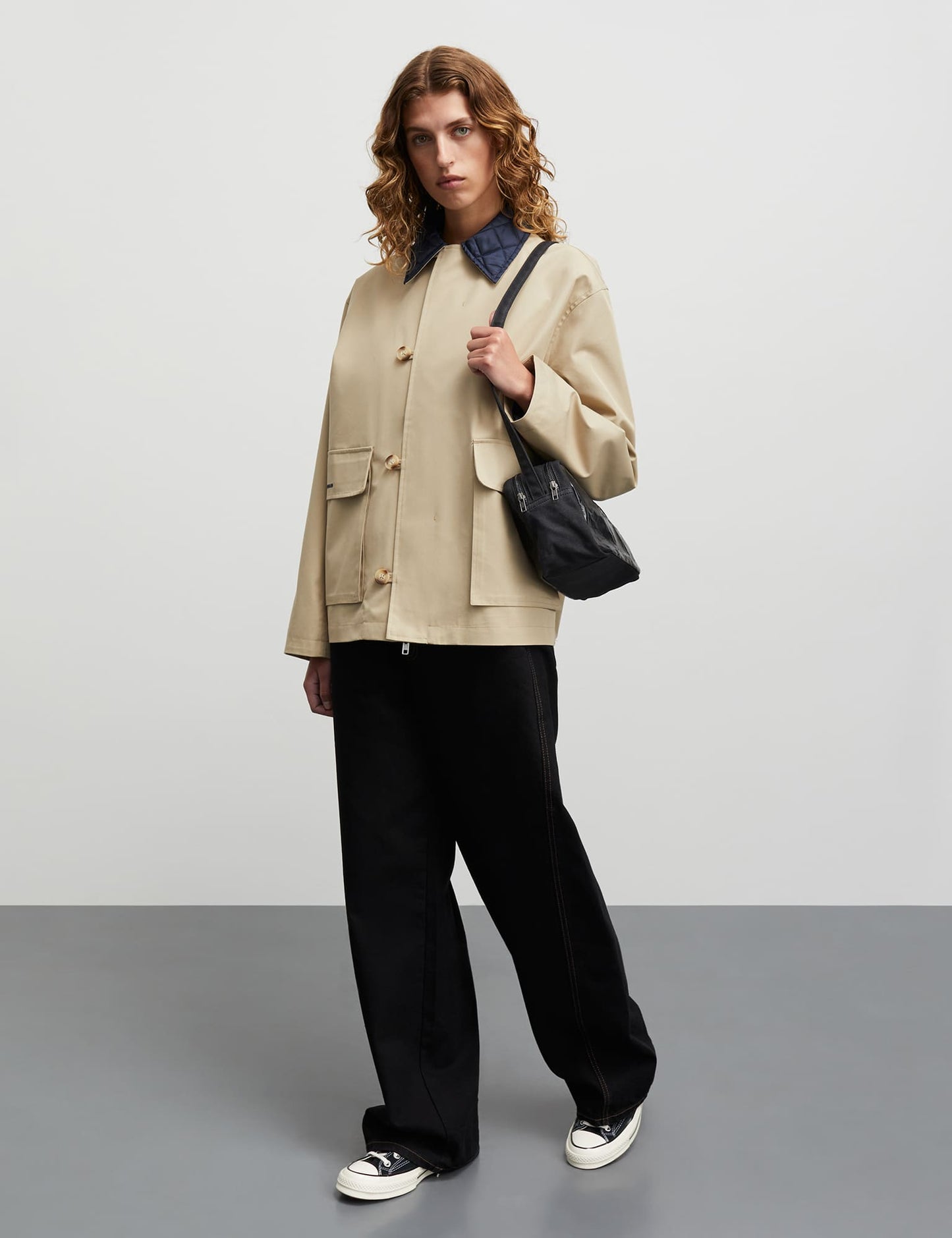 Cotton Tech Daisy Jacket, Trench Coat