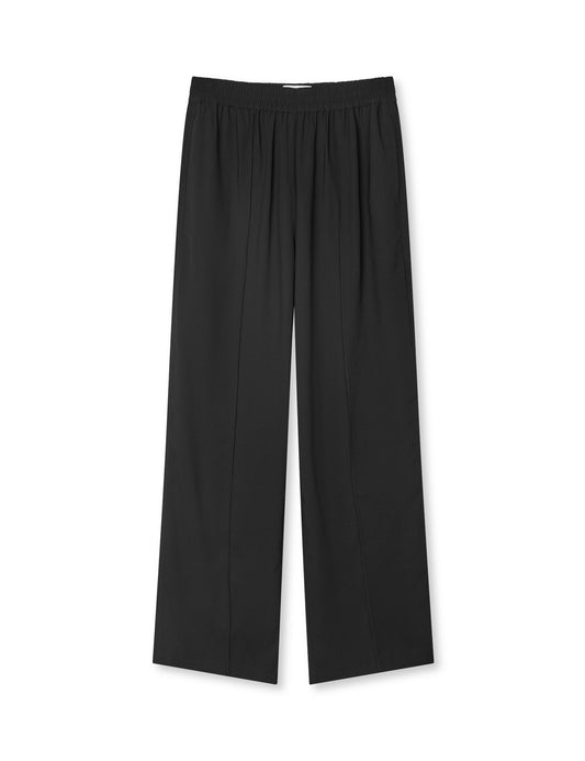 Light Crepe Harper Pants, Black