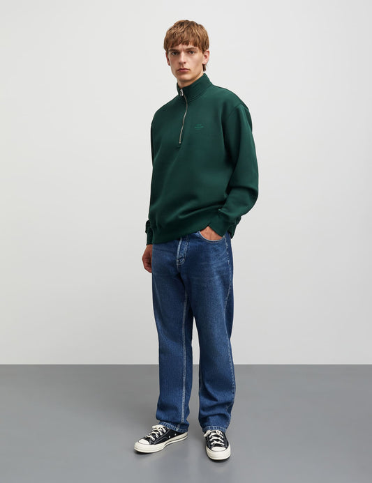 Standard Half Zip Logo Sweat, Pine Grove