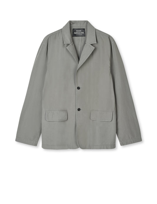 Dyed Poplin Felix Blazer, Moon Mist