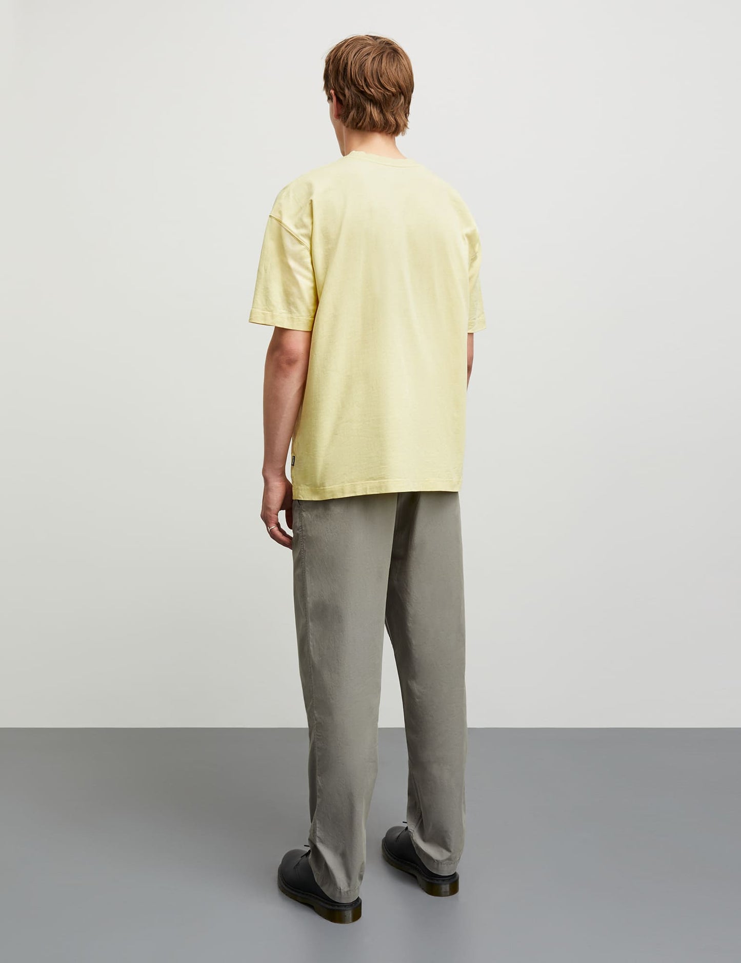 Open-End Dye Big Tee, Tender Yellow