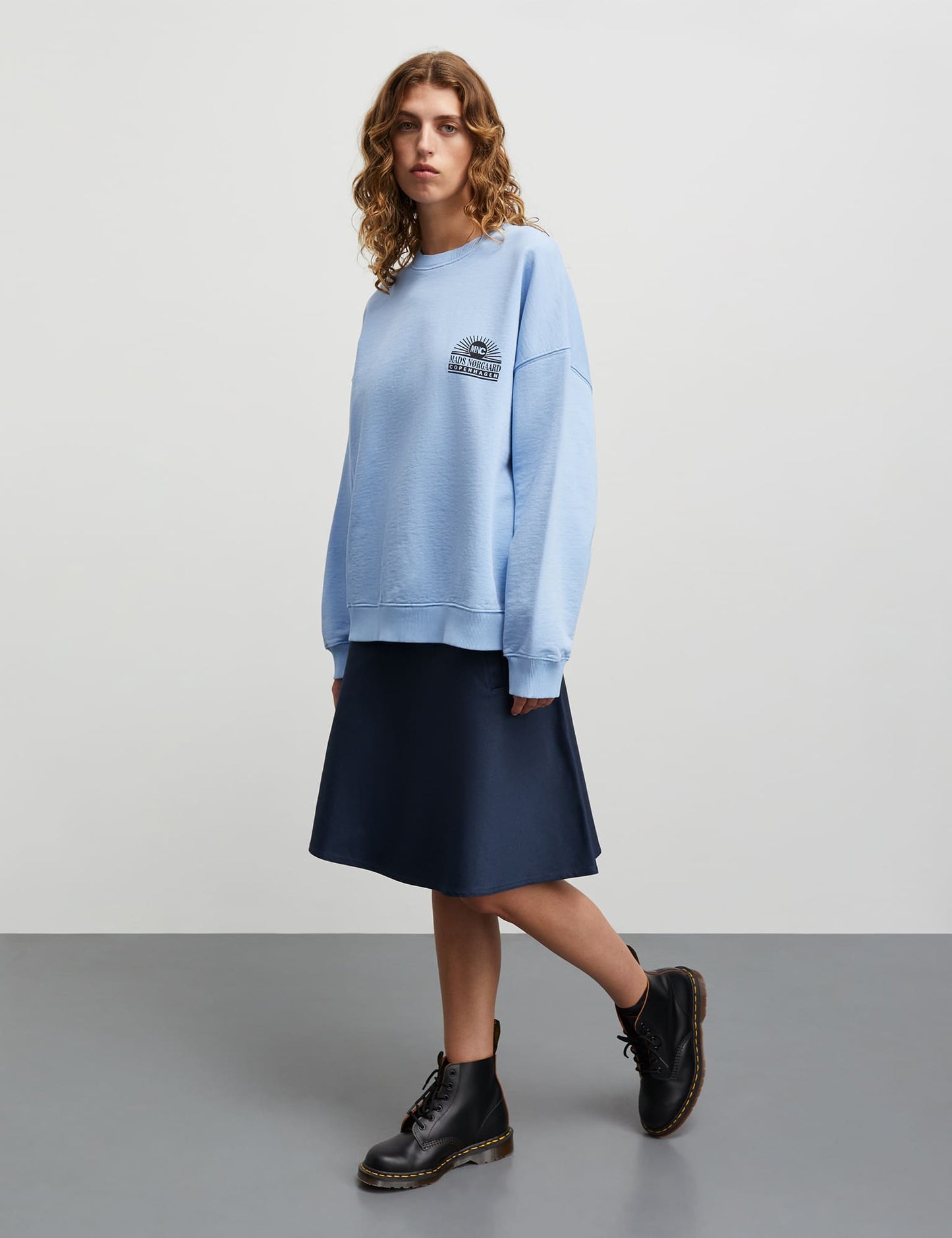 Compact Cotton Atli Sweatshirt, Cashmere Blue