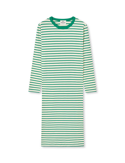 Soft Single Ella Dress, Vanilla Ice/Verdant Green