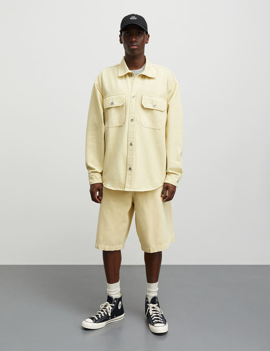 Sunset Twill August Work Shirt, Tender Yellow