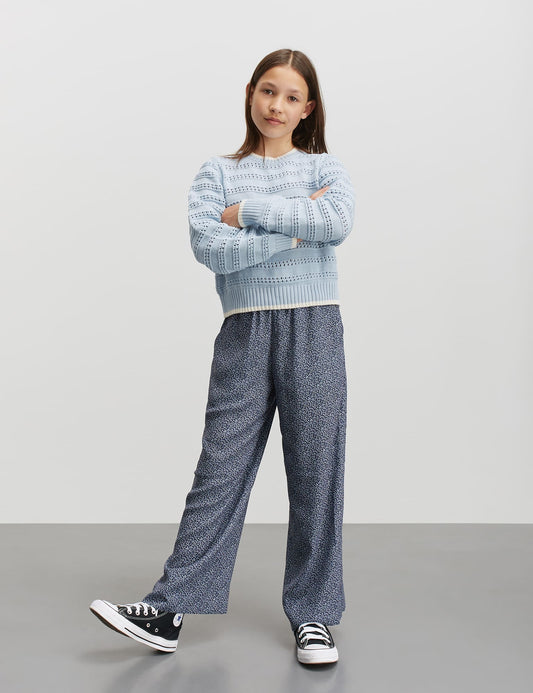 Tight Cotton Inga Knit, Cashmere Blue/Vanilla Ice