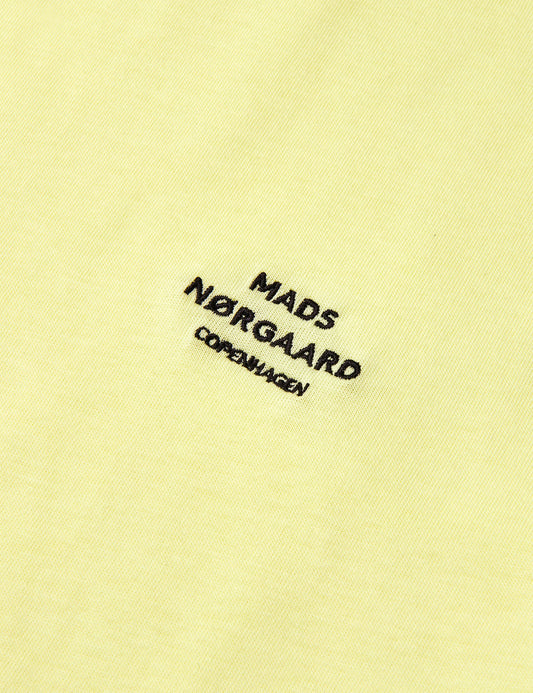 Cotton Jersey Frode Emb Logo Tee, Tender Yellow