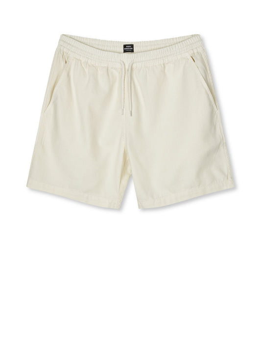 Dyed Canvas Beach Shorts, Vanilla Ice