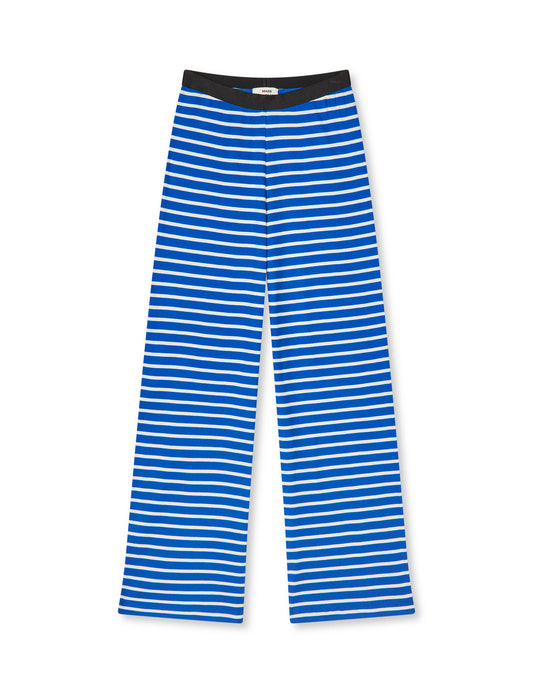 2x2 Cotton Stripe Velon Pants, Surf The Web/Vanilla Ice
