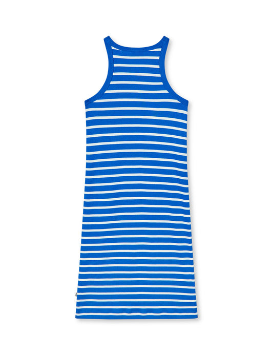 2x2 Cotton Stripe Carna Dress, Surf The Web/Vanilla Ice