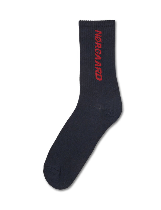 Sock Single Logo Step, Navy