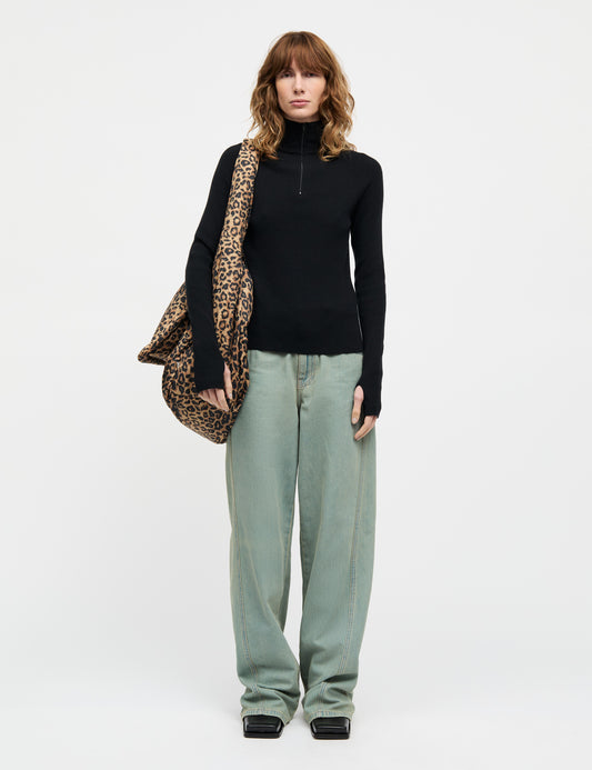 Fine Merino Ida Knit, Black