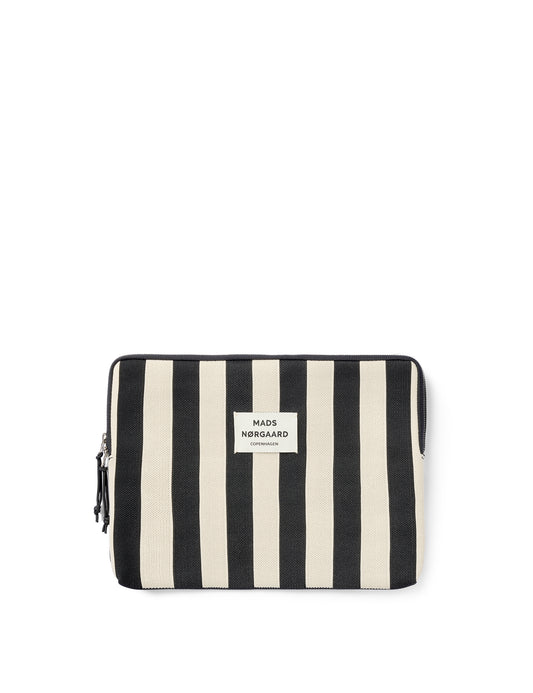 Knit Stripe Computer Sleeve Small, Black