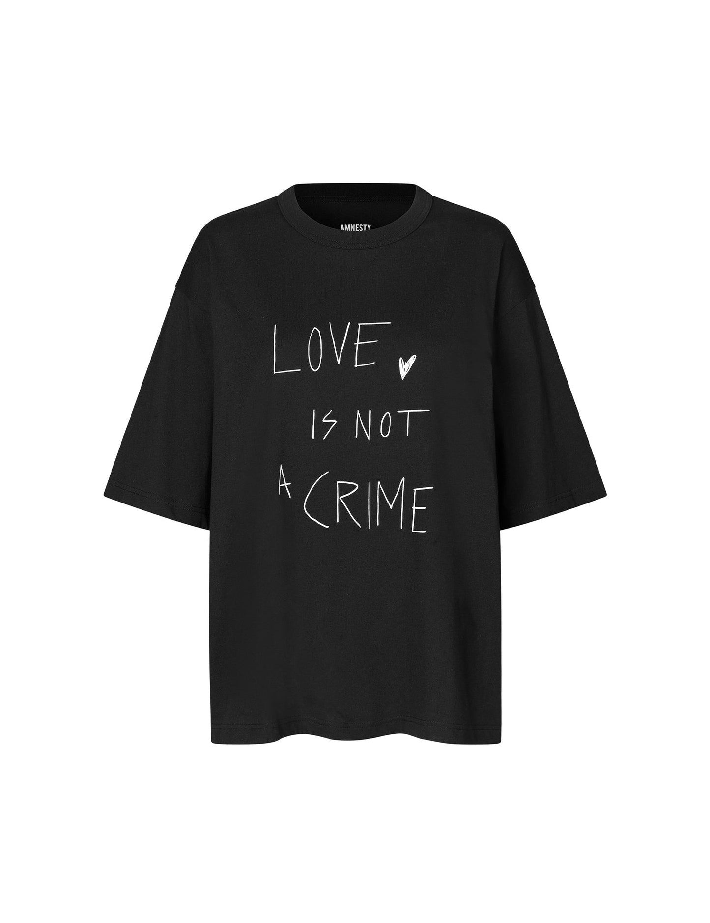 Single Cotton Love Tee,  Black